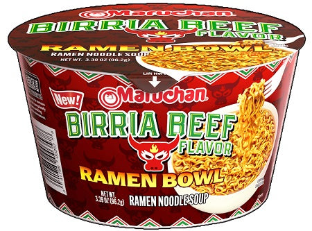 MARUCHAN BOWL BIRRIA BEEF Ramen Noodles Wholesale Distributor in Montreal Quebec