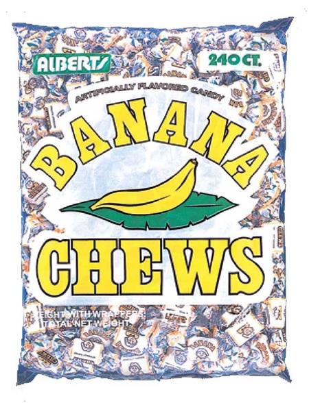 FRUIT CHEWS BANANA Candy Convenience and Grocery Wholesale Distributor in Montreal Quebec