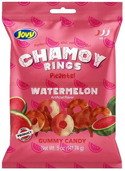 JOVY CHAMOY GUMMY WATERMELON RINGS PEG Candy Convenience and Grocery Wholesale Distributor in Montreal Quebec