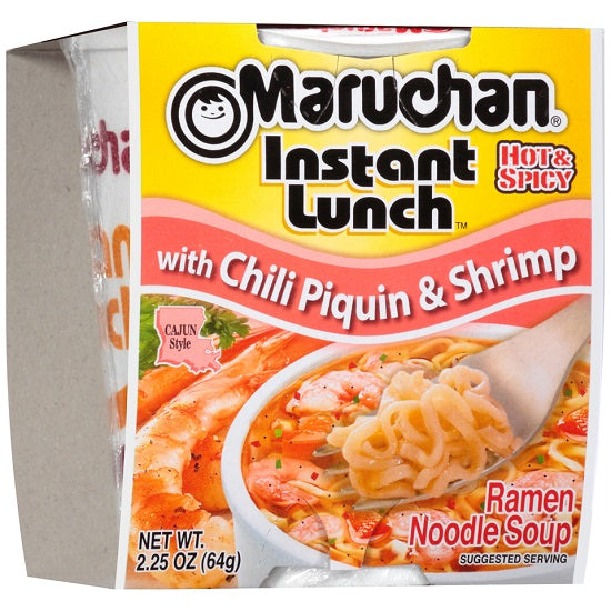 MARUCHAN -CUP CHILI PIQUIN & SHRIMP Ramen Noodles Wholesale Distributor in Montreal Quebec