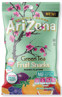 ARIZONA FRUIT SNACKS 2.25OZ GREEN TEA Convenience and Grocery Store Supplies Wholesale Distributor in Montreal Quebec
