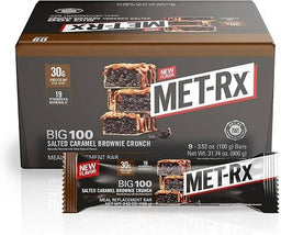 MET-RX-BIG 100 SALTED CARAMEL BROWNIE Convenience and Grocery Snacks Wholesale Distributor in Montreal Quebec
