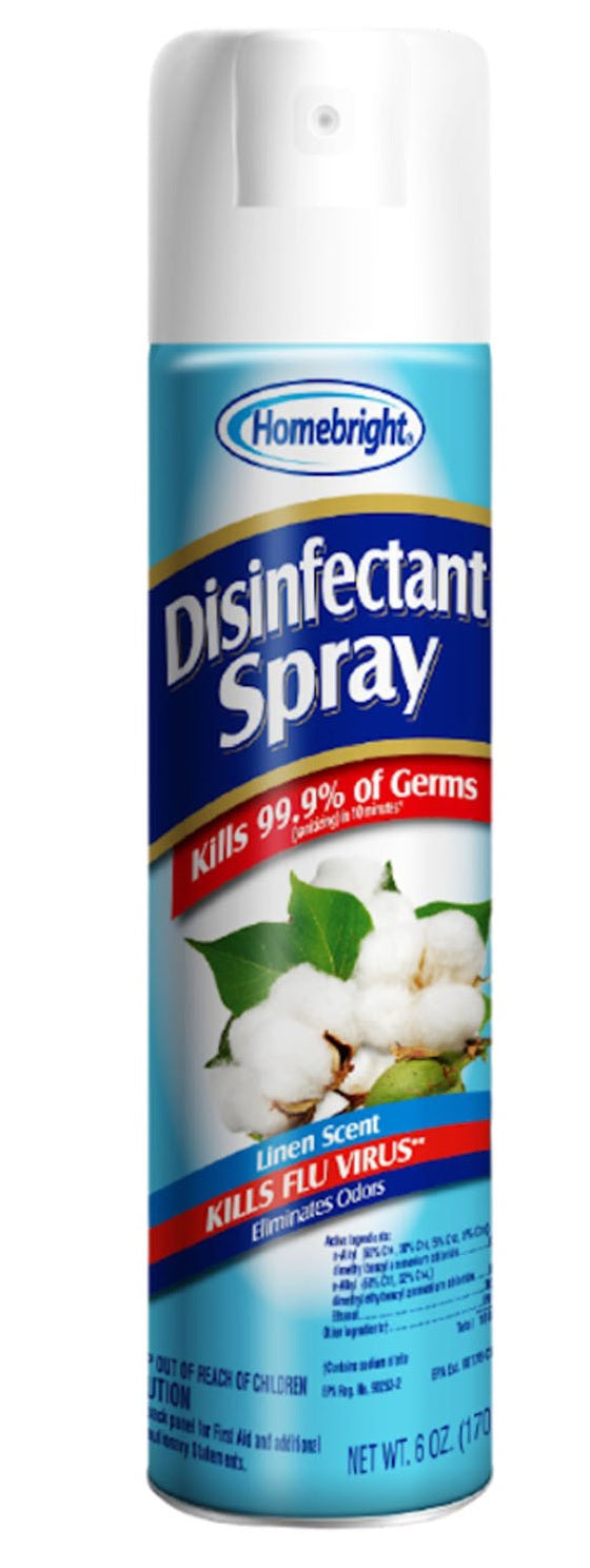 HOMEBRIGHT DISINFECT.SPRAY LINEN Cleaning Supplies Wholesale Distributor in Montreal Quebec