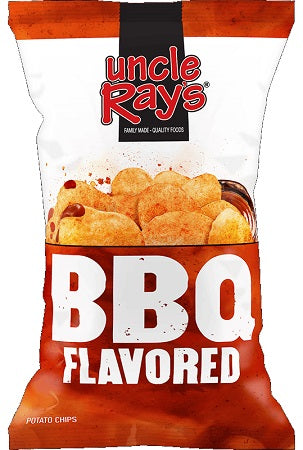 UNCLE RAY'S 8OZ BBQ CHIPS Convenience and Grocery Snacks Wholesale Distributor in Montreal Quebec