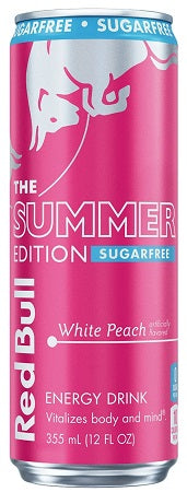 RED BULL -12OZ S.F. SUMMER WHITE PEACH Beverage Soda and Juice  Wholesale Distributor in Montreal Quebec