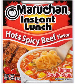 MARUCHAN -CUP HOT&SPICY BEEF Ramen Noodles Wholesale Distributor in Montreal Quebec