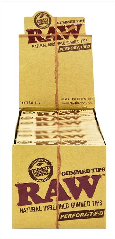 RAW TIPS GUMMED -PERFORATED Smoker Accessories Wholesale Distributor in Montreal Quebec