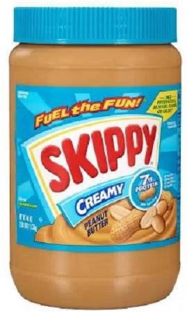 Skippy Creamy Peanut Butter jar, 16.3 oz