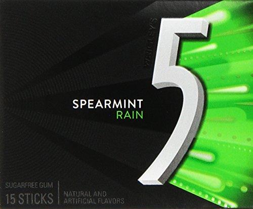 5 PTY PK RAIN*GREEN SPEARMINT Chewing Gum Convenience and Grocery Wholesale Distributor in Montreal Quebec