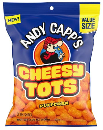 ANDY CAPPS CHEESY TOTS 3.75OZ Convenience and Grocery Store Supplies Wholesale Distributor in Montreal Quebec