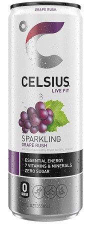 CELSIUS SPARKLING - GRAPE 12OZ Beverage Soda and Juice  Wholesale Distributor in Montreal Quebec