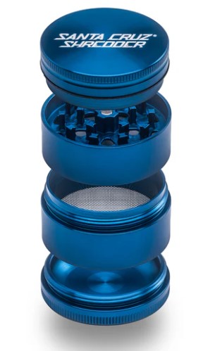 SANTA CRUZ 4PC GRINDER MED -BLUE Smoker Accessories Wholesale Distributor in Montreal Quebec