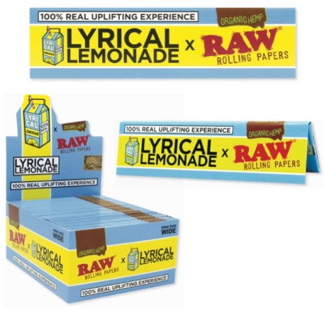 RAW LYRICAL LEMONADE PAPERS KING WIDE Smoker Accessories Wholesale Distributor in Montreal Quebec
