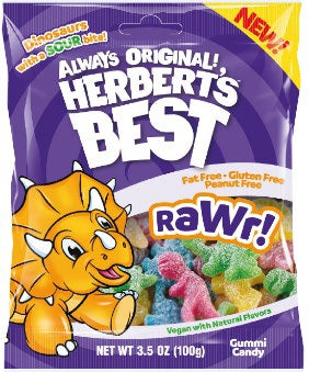 HERBERT'S BEST RAWR! 3.5OZ PEG Candy Convenience and Grocery Wholesale Distributor in Montreal Quebec