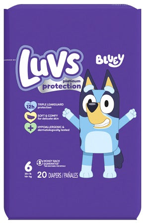 LUVS DIAPERS #6 PLATINUM 20CT Baby Products Canadian Wholesale Distributor in Montreal Quebec