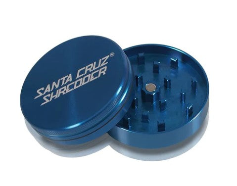 SANTA CRUZ 2PC GRINDER MED -BLUE Smoker Accessories Wholesale Distributor in Montreal Quebec