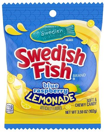 SWEDISH FISH BLUE LEMONADE 3.59OZ PEG Candy Convenience and Grocery Wholesale Distributor in Montreal Quebec