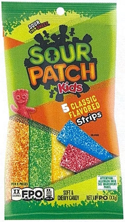 SOUR PATCH KIDS *STRIPS* PEG Candy Convenience and Grocery Wholesale Distributor in Montreal Quebec