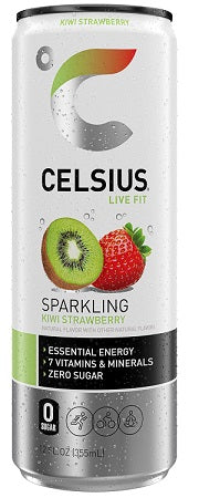 CELSIUS SPARKLING - KIWI STRAWBERRY -12OZ Beverage Soda and Juice  Wholesale Distributor in Montreal Quebec