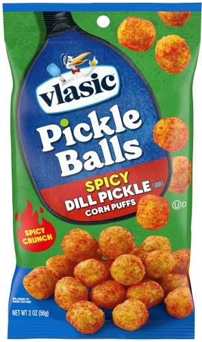 VLASIC PICKLE BALLS SPICY CORN PUFFS Convenience and Grocery Store Supplies Wholesale Distributor in Montreal Quebec