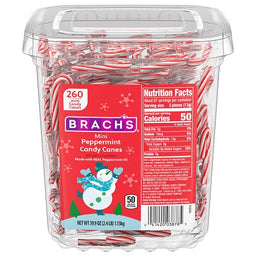 BRACH'S MINI CANDY CANES TUB Candy Convenience and Grocery Wholesale Distributor in Montreal Quebec