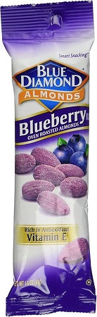 Blue Diamond Almonds Blueberry 1.5 oz tube, case of 144 units