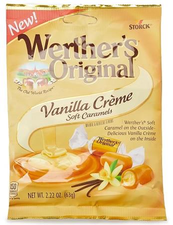 WERTHERS SOFT VANILLA CREME 2.22OZ PEG Candy Convenience and Grocery Wholesale Distributor in Montreal Quebec