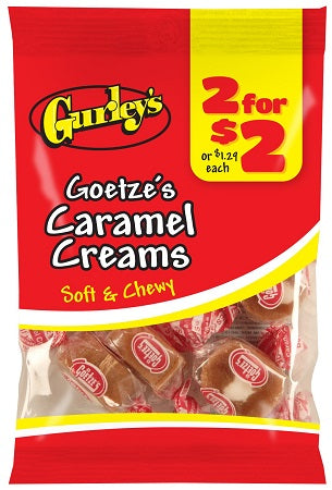 GURLEY'S 2/$2 CARAMEL CREAMS GOETZE'S Candy Convenience and Grocery Wholesale Distributor in Montreal Quebec