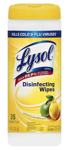 LYSOL WIPES 35CT LEMON & LIME Cleaning Supplies Wholesale Distributor in Montreal Quebec