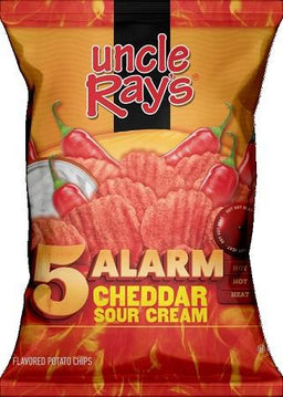 UNCLE RAY'S 3OZ 5 ALARM CHED & SOUR CREAM Convenience and Grocery Snacks Wholesale Distributor in Montreal Quebec