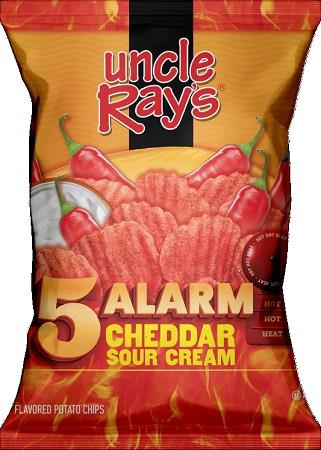UNCLE RAY'S 3OZ 5 ALARM CHED & SOUR CREAM Convenience and Grocery Snacks Wholesale Distributor in Montreal Quebec