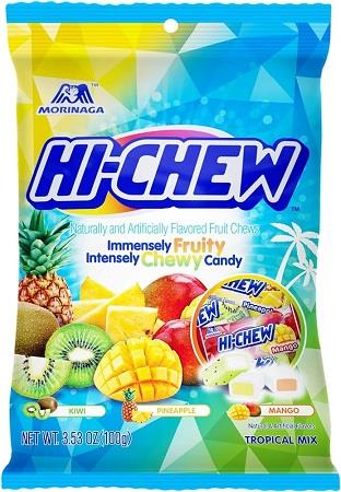 HI-CHEW PEG BAG TROPICAL MIX Candy Convenience and Grocery Wholesale Distributor in Montreal Quebec