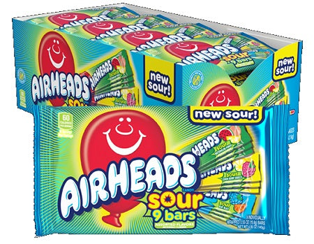 AIRHEADS SOUR 9 BARS (CHECKSTAND) Candy Convenience and Grocery Wholesale Distributor in Montreal Quebec