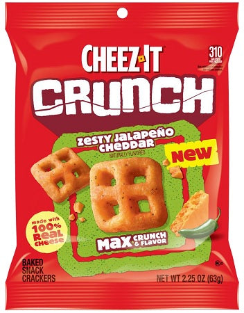 CHEEZ IT CRUNCH ZESTY JALAPENO CHED. Convenience and Grocery Store Supplies Wholesale Distributor in Montreal Quebec