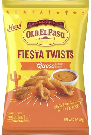 OLD EL PASO FIESTA TWISTS QUESO Convenience and Grocery Snacks Wholesale Distributor in Montreal Quebec