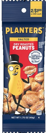 PLANTERS PEANUTS DRY ROASTED TUBE 2/1.09 Convenience and Grocery Snacks Wholesale Distributor in Montreal Quebec