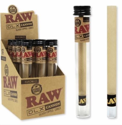 RAW DLX CANNON GLASS CONE Smoker Accessories Wholesale Distributor in Montreal Quebec