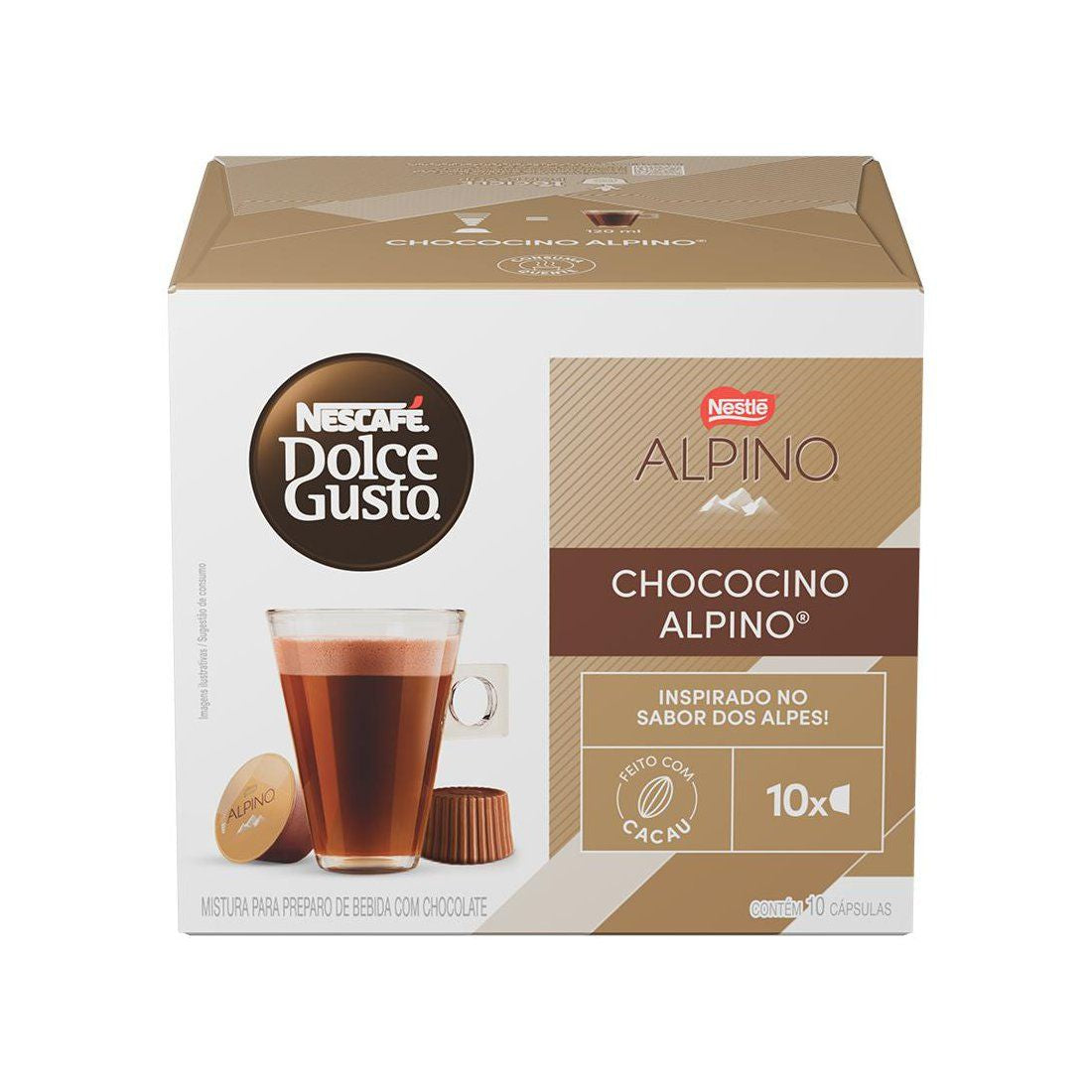 NESCAFÉ DOLCE GUSTO ALPINO TRADICIONAL 10 CAPS 178 g (1 Box of 6 Units) Import Export Trading Company Montreal Quebec Canada