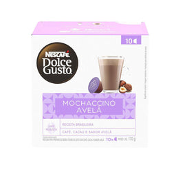 NESCAFÉ DOLCE GUSTO MOCHACCINO HAZELNUT 10 CAPS 170 g (1 Box of 6 Units) Import Export Trading Company Montreal Quebec Canada