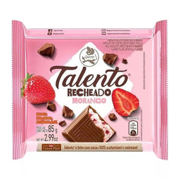 TALENTO MILK CHOCOLATE WITH STRAWBERRY 85 g (8 Boxes of 12 Units) Import Export Trading Company Montreal Quebec Canada