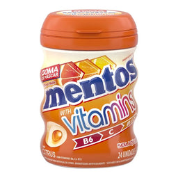 MENTOS GUM PURE FRESH GAR VITAMINS CITRUS 48 g (6 Boxes of 6 Units) Import Export Trading Company Montreal Quebec Canada