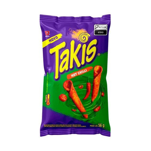 TAKIS HOT CHILLI 56 g (1 Box of 48 Units) Import Export Trading Company Montreal Quebec Canada