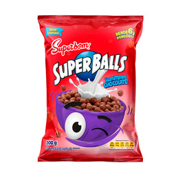 BREAKFAST CEREAL SUPER BALLS CHOCOLATE BAG 200 g (1 Box of 12 Units) Import Export Trading Company Montreal Quebec Canada