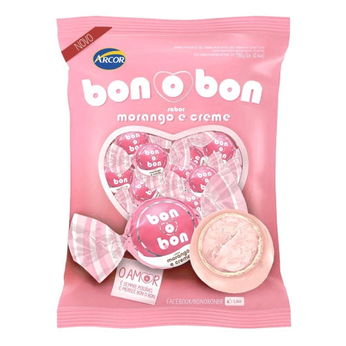 BON O BON STRAWBERRY 750 g (1 Box of 12 Units) Import Export Trading Company Montreal Quebec Canada