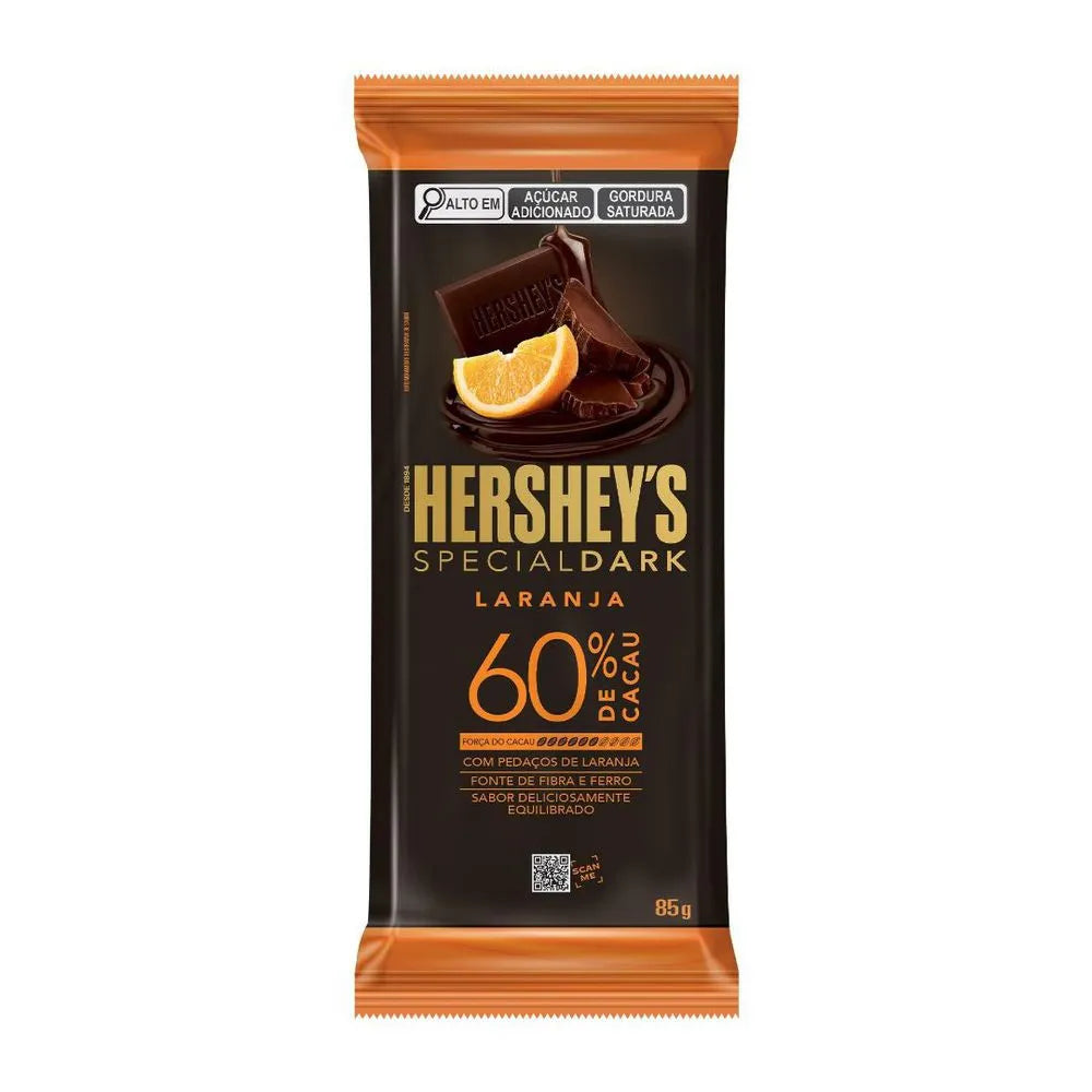 CHOCOLATE BAR SPECIAL DARK ORANGE 60% COCOA 85 g (4 Boxes of 17 Units) Import Export Trading Company Montreal Quebec Canada