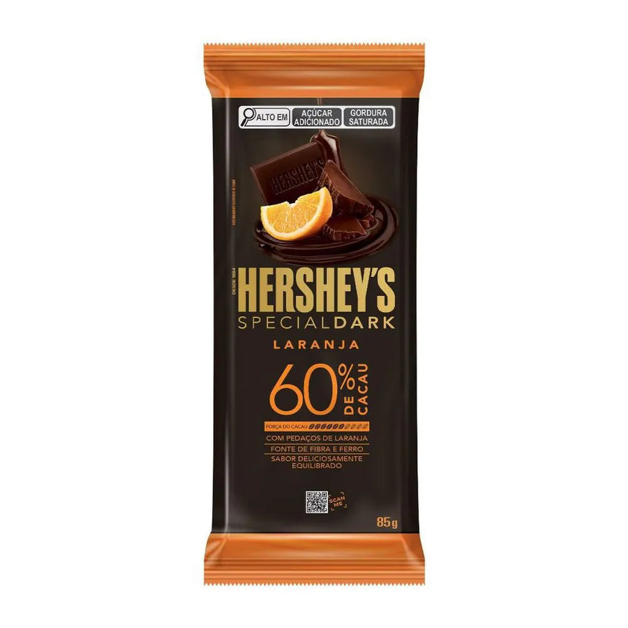 CHOCOLATE BAR SPECIAL DARK ORANGE 60% COCOA 85 g (4 Boxes of 17 Units) Import Export Trading Company Montreal Quebec Canada