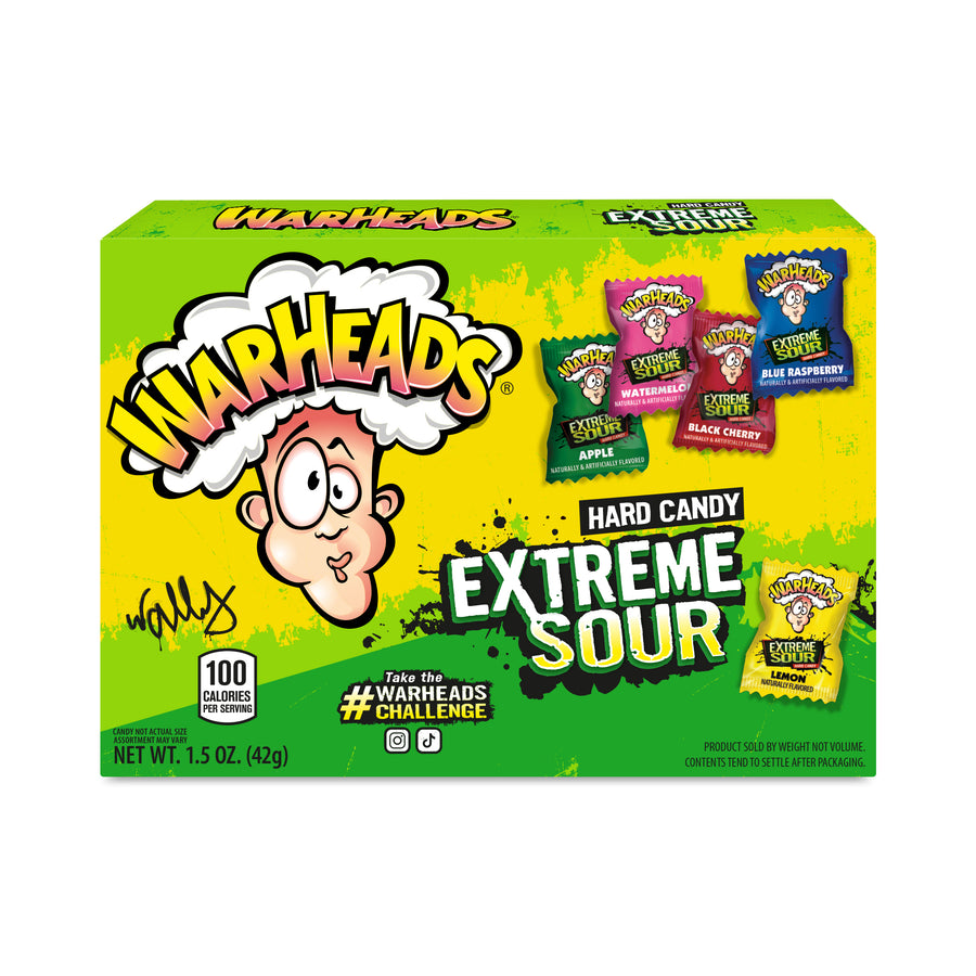 Warheads Extreme Sour Candy, 1.5 oz (43 g), made in Mexico