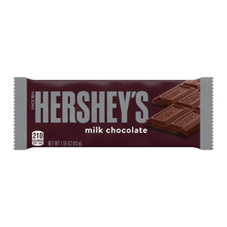 Hershey's Milk Chocolate Standard Bar, 1.55 oz (44 g), made in USA