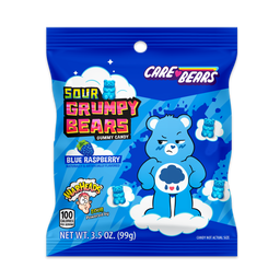 Warheads Care Bears Sour Grumpy Bears, 3.5 oz (99 g), made in USA