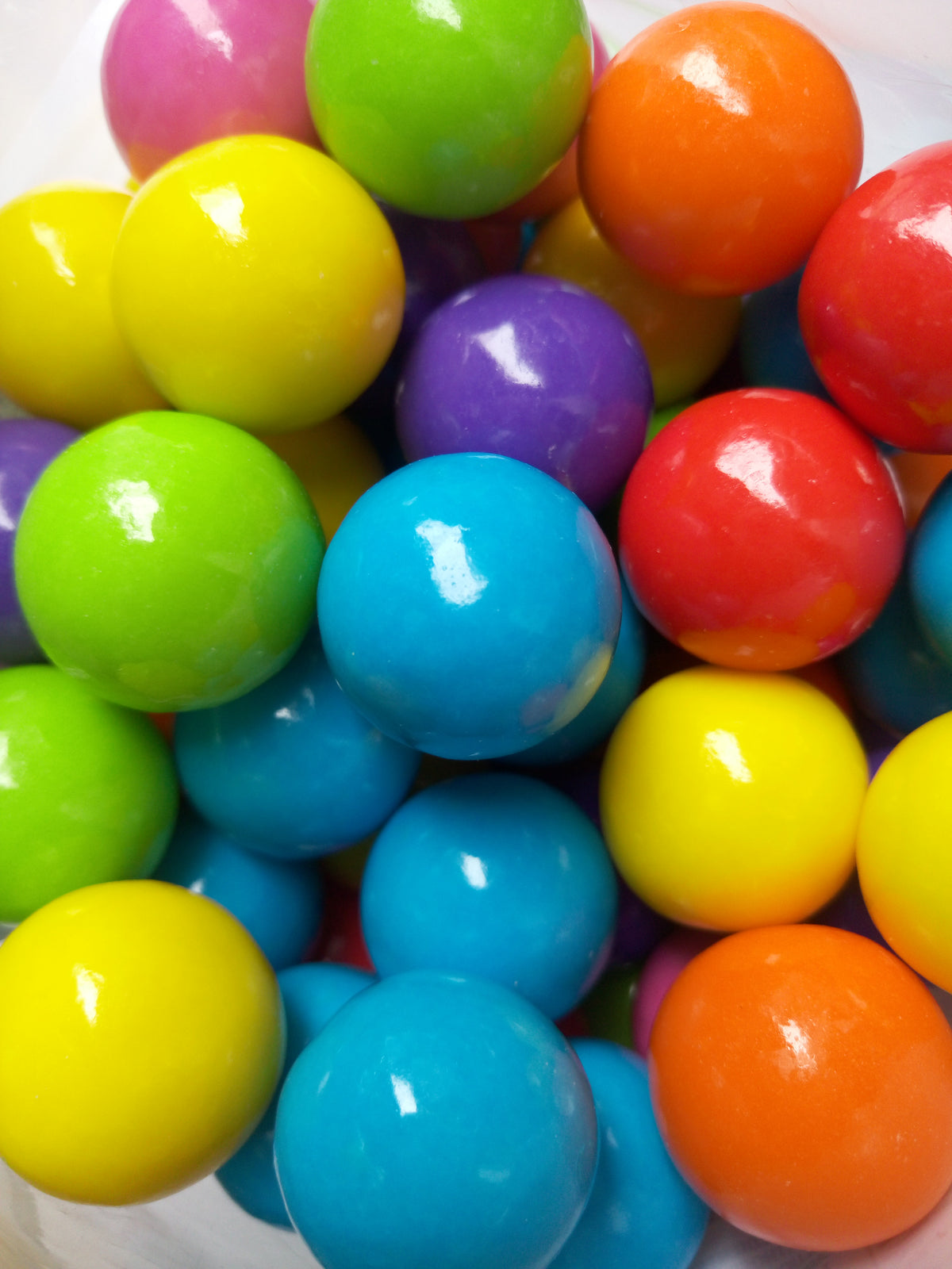 Albert's Color Splash 1-inch gumballs, Assorted, 2 lb bag, made in China